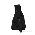 پیراهن های پر از zip zip بزرگ و پچ شده